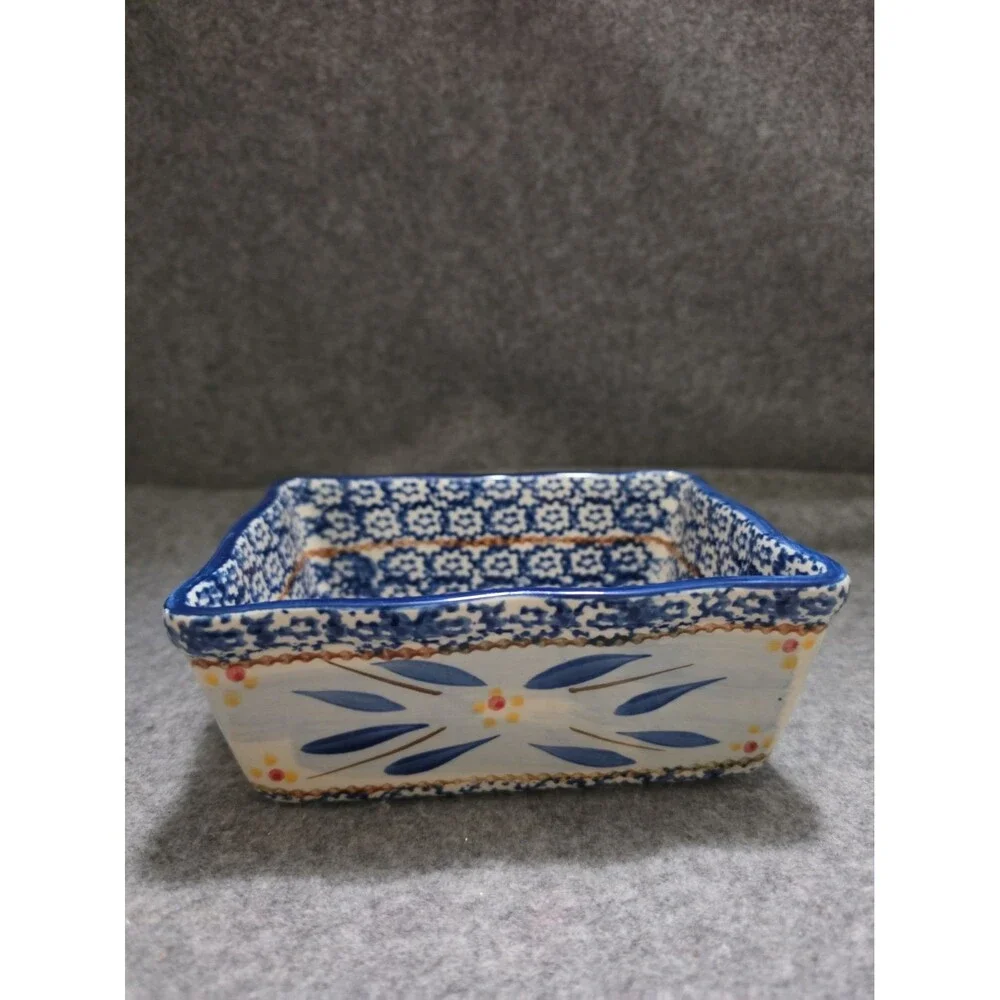 2 Temptations By Tara Old World Blue Scalloped Edge Baking Dishes 1 Qt